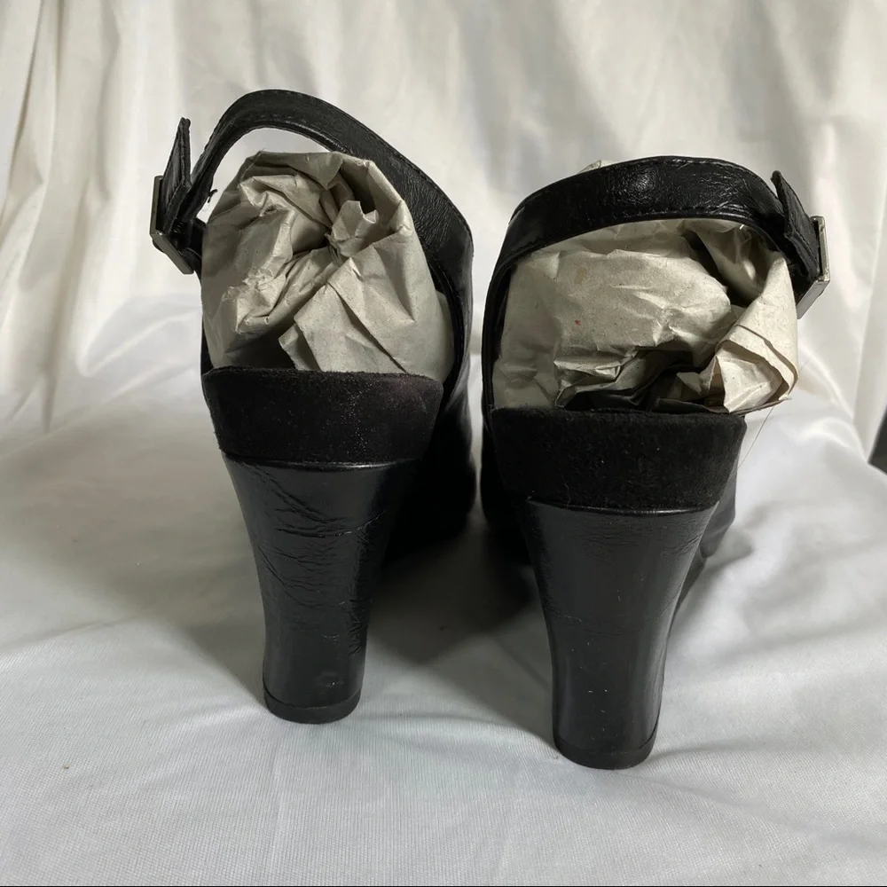 Y2K 2000s comfortable Aerosoles Slingback Wedges size 9